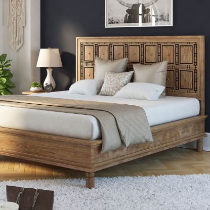 Picture of Morna Solid Wood Traditional Platform Bed