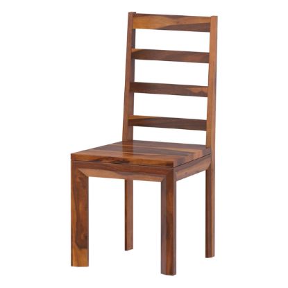 Granada Rustic Solid Wood Ladder Back Dining Chairs