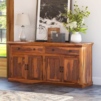 Picture of Clermont Solid Wood Large Credenza Cabinet