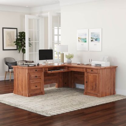 Writing Desk with 7 Drawers, Home Office Desk with Hutch,Student Desk Study  Table with Solid Pine Wood Legs,Small White Desk