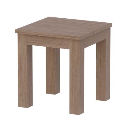 Picture of Santorini Modern Rustic Solid Teak Wood Outdoor Square End Table