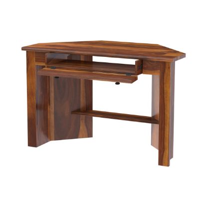 Real Solid Wood Desks For Home Office - Wooden Desks with Drawers