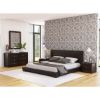 Picture of Basildon Modern Farmhouse Solid Wood Low Profile 4 Piece Bedroom Set