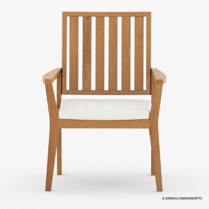 Picture of Bernburg Teak Outdoor Dining Chair with Cushion