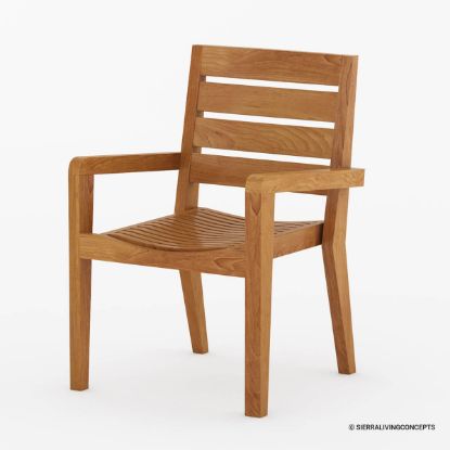 Picture of Margate Teak Wood Outdoor Dining Chair