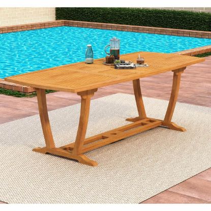 Picture of Lismore Outdoor Teak Trestle Dining Table