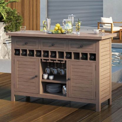 Picture of Wismar Teak Outdoor Bar Cabinet