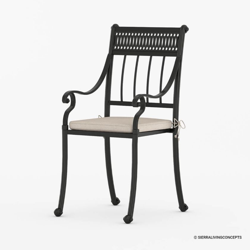 Picture of Wickenburg Modern Industrial Wrought Iron Dining Arm Chair