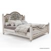 Picture of Colmar Coastal Floral Hand Carved Arch Headboard Solid Wood Platform Bed