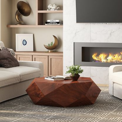 Picture of Riccarton Hexagon Wood Coffee Table