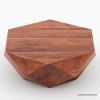 Picture of Bandera Solid Wood Modern Geometric Coffee Table