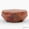 Picture of Bandera Solid Wood Modern Geometric Coffee Table