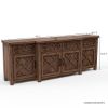 Picture of Bolzano Rustic Solid Wood 4 Drawer Extra Long Sideboard Cabinet