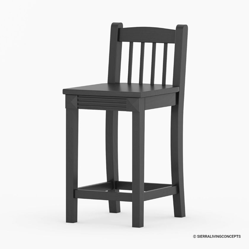 Picture of Marstrand Black Solid Wood Counter Height Dining Chair