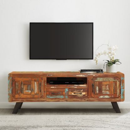 Picture of Atwater Distressed Multitone 2 Drawer Media Cabinet