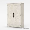 Malmedy Solid Wood Farmhouse Armoire Wine Bar Cabinet