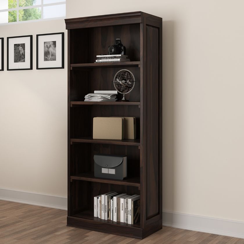 Picture of Grimbergen Transitional Real Solid Wood Home Office Open Bookshelf