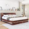 Jamaica Solid Wood Platform Bed Available in King, Queen & Full Size