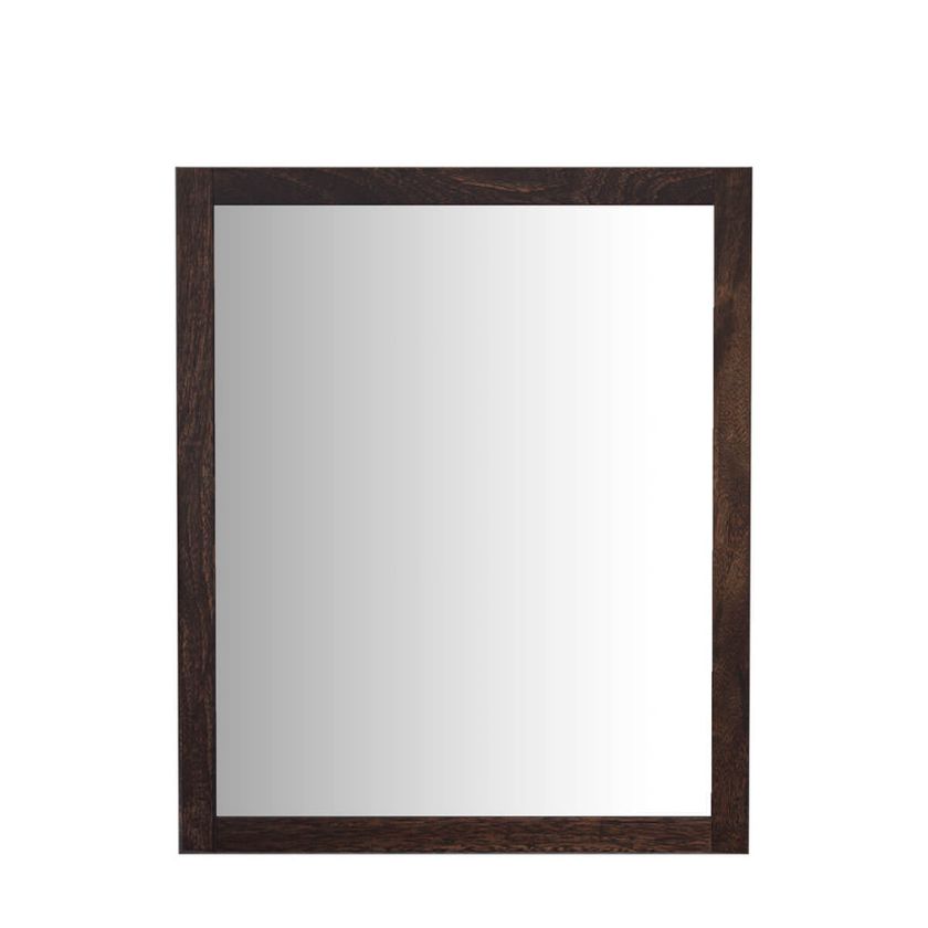 San Gabriel Rustic Mango Wood Mirror Frame with Storage.