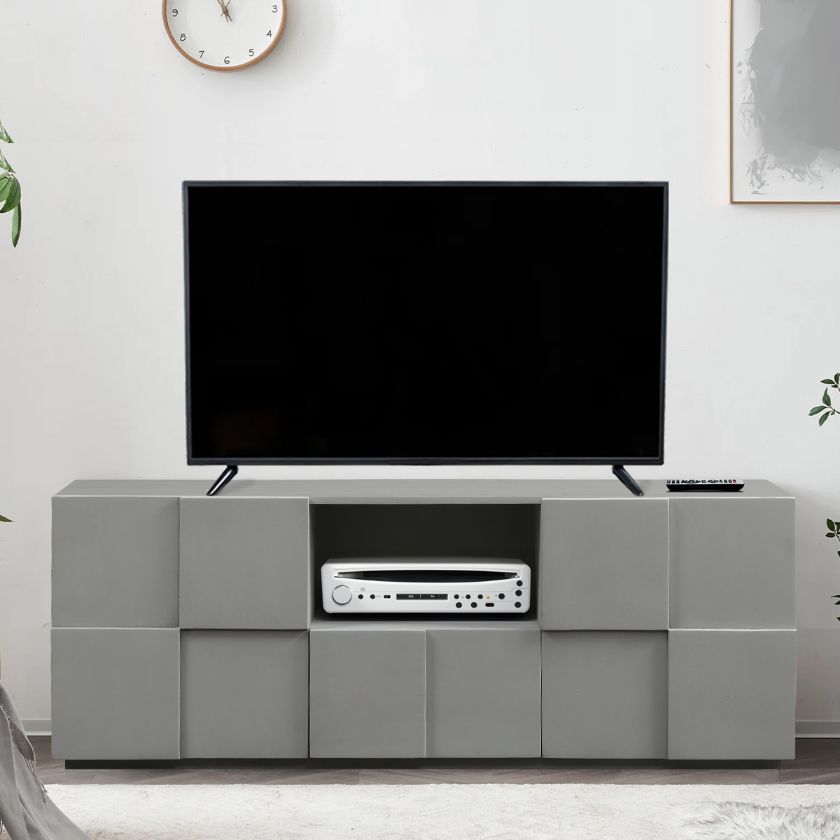 Picture of Tuscumbia Modern Solid Wood Media Console