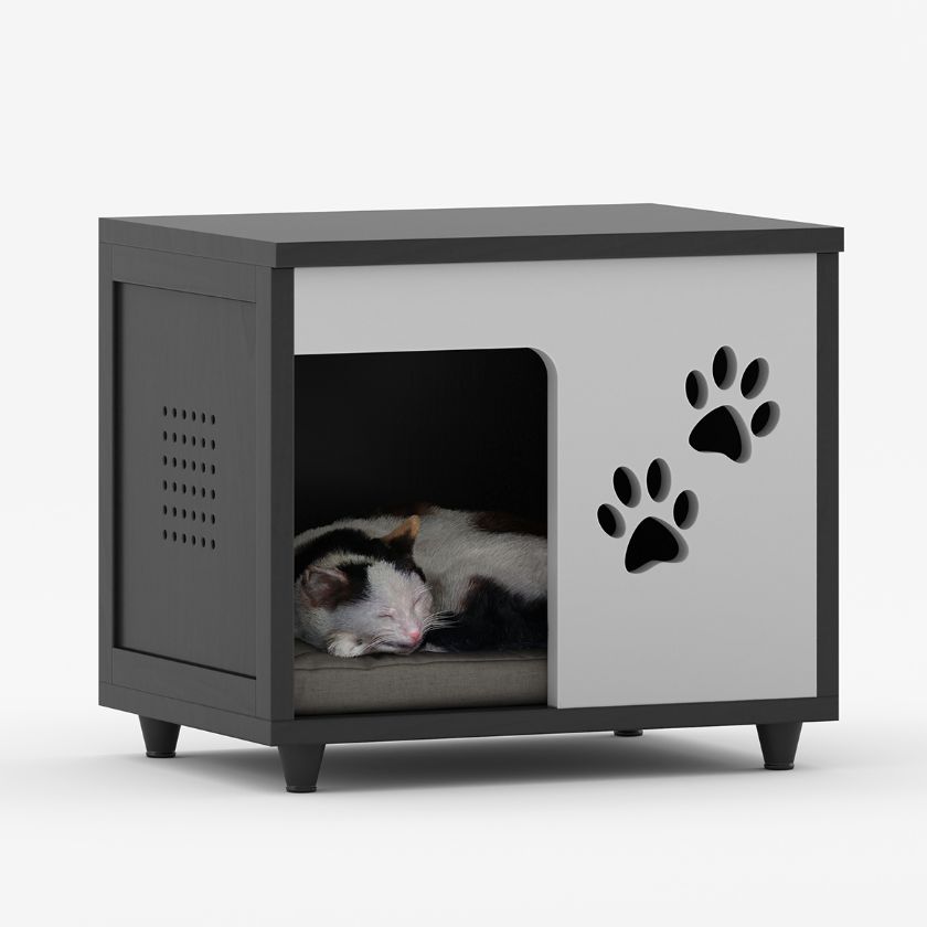 Picture of Groton Modern Contemporary Wooden Cat House