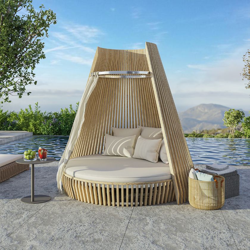 Picture of Loveland Teak Hut Outdoor Daybed