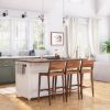 Picture of Casselton Solid Wood Two Tone White Kitchen Island with Drop Leaf