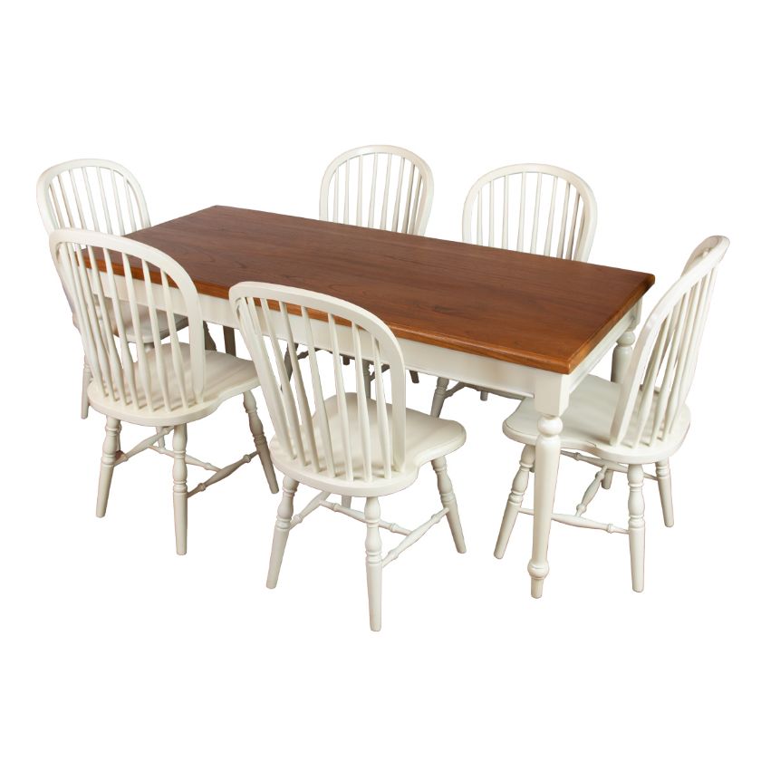 Picture of Orcutt Farmhouse 6 Chair Dining Table Set