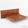 Picture of Bonalbo Rustic Solid Wood Floating Platform Bed