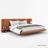 Picture of Bonalbo Rustic Solid Wood Floating Platform Bed