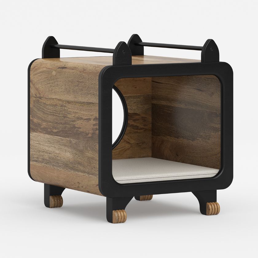 Picture of Tancred Modern Farmhouse Cat Bedside Table