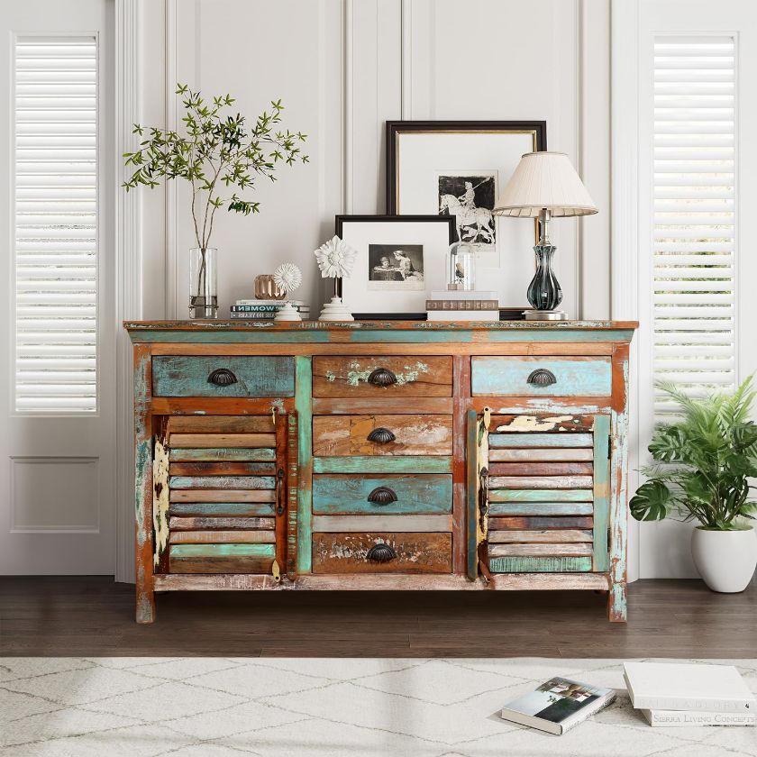 Picture of Redway Traditional Sideboard Cabinet with Drawers