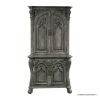 Newcastle Tall Rugged Gothic Vintage Hutch with Storage