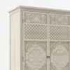 Picture of Nuala Hand Carved Solid Wood 64” Large White Wardrobe Armoire