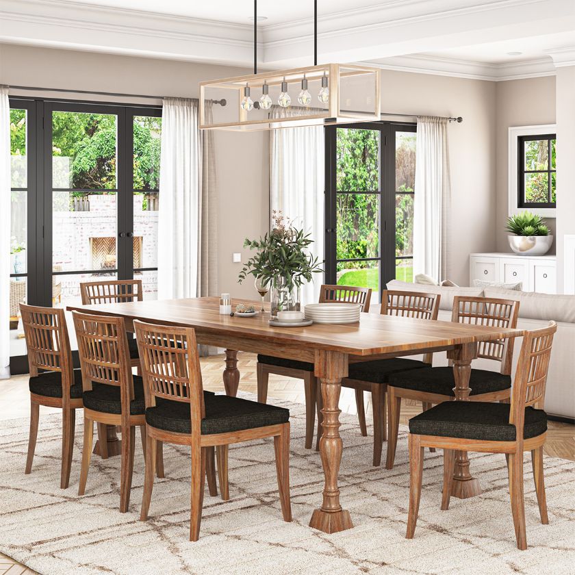 Picture of Julian Country Style Dining Table and Chair Set