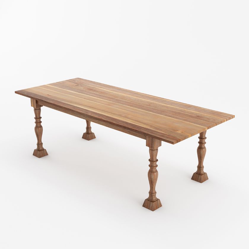 Picture of Julian Country Style Rectangle Rustic Dining table