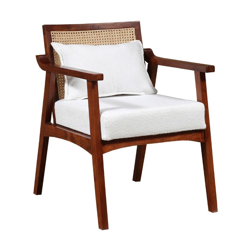 Picture of Chatham Upholstered Accent Chair with Cane Back