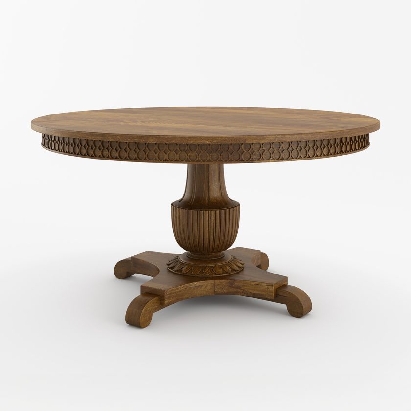 Picture of Rouse Old World 60 Inch Round Pedestal Dining Table