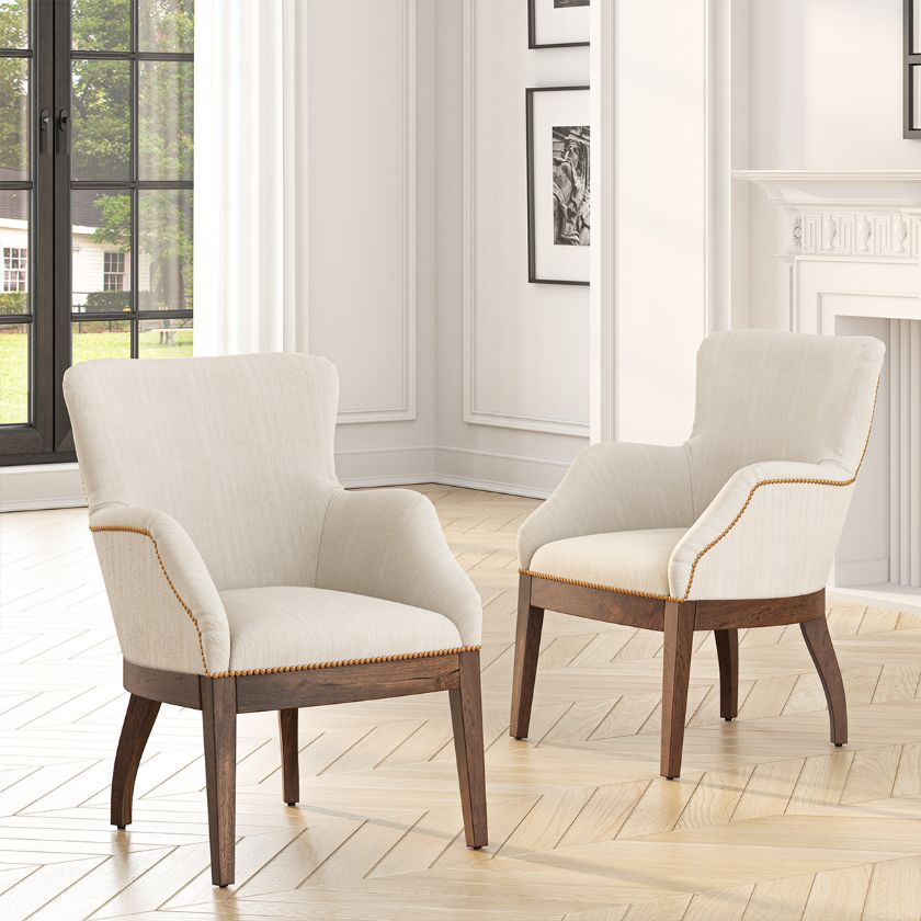 Picture of Lockeford Contemporary Upholstered Dining Chair with Arms