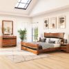 Picture of Murphy Acacia Wood Epoxy Modern Bedroom Set 