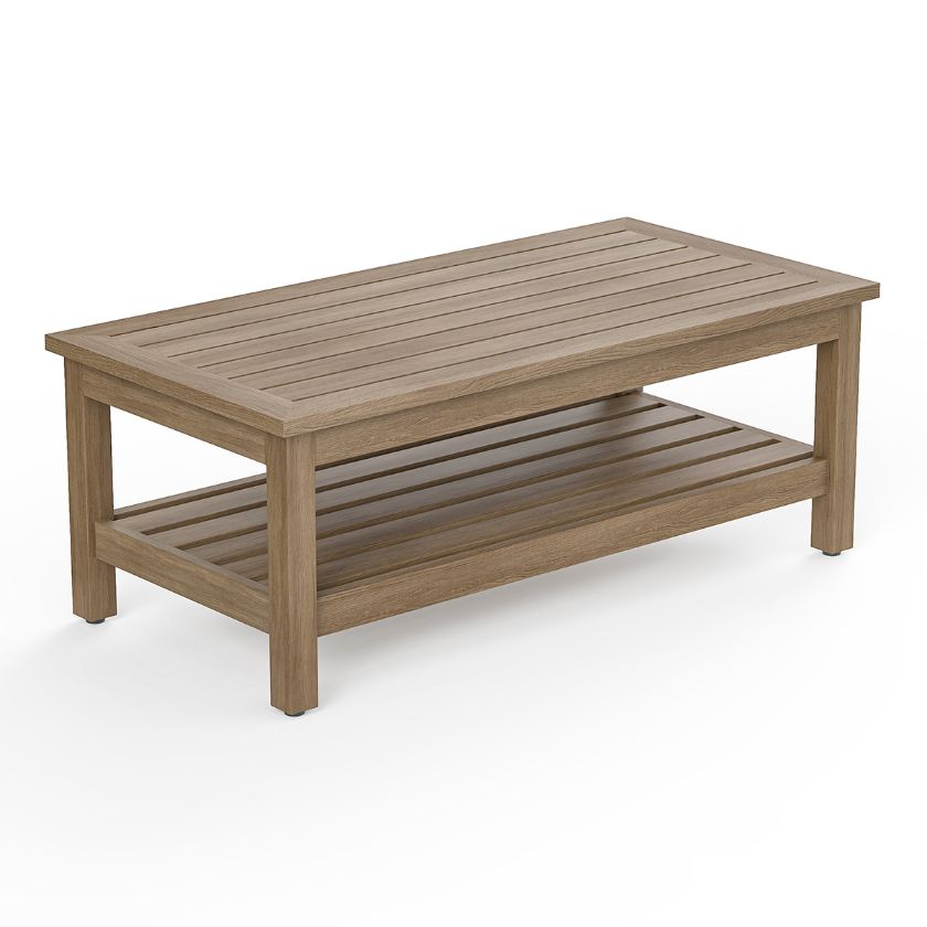 Picture of Amstetten Rustic Teak Wood Outdoor Coffee Table