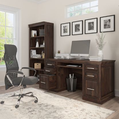Picture of Grimbergen Solid Wood Contemporary Office Executive Computer Desk