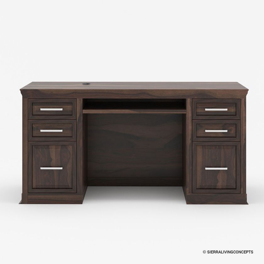 Picture of Grimbergen Solid Wood Contemporary Office Executive Computer Desk