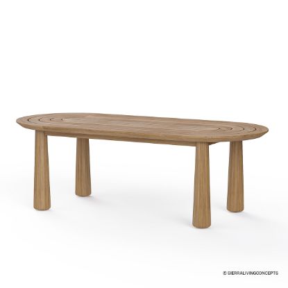 Picture of Collier Contemporary Modern Teak Outdoor Dining Table