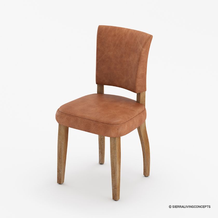 Picture of Detroit Contemporary Tan Leather Dining Chair