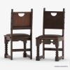 Picture of Nottingham Solid Wood Large Rustic Dining Room Table Chair Set