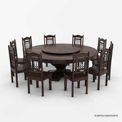 Rustic Solid Wood Dining Table and Chair Sets | 6,8,10,12 Seater Dining ...