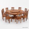 Picture of Missouri Traditional Round Dining Table Set For 10