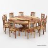 Picture of Missouri Traditional Round Dining Table Set For 10