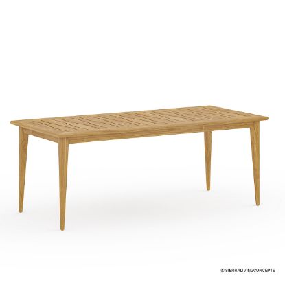 Picture of Amelia Teak Wood 78.5" Modern Outdoor Dining Table